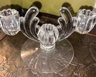 Vtg Heisey Double Arm Candle Holder!