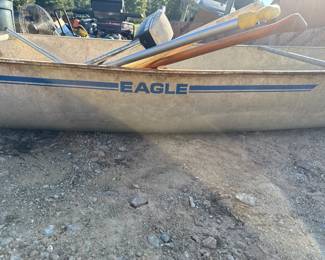 Grumman Eagle jon boat - Eagle marking