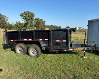 Down to Earth tandem-axle dump trailer