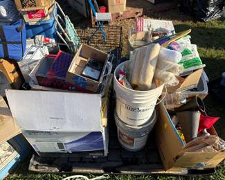 Assorted boxed household and shop items