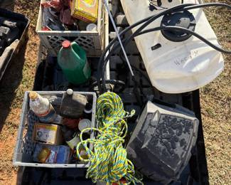 Assorted outdoor and household items