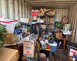 Assorted stored household goods