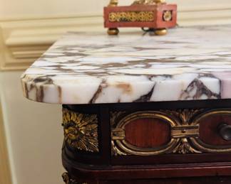 French Marble Top Chest