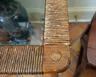 Pair of Faux Bamboo Side Tables