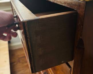 Pair of 20th Century English Chest w/ Burled Walnut