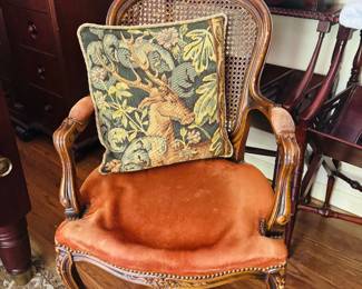 French Chair w/ Stag Pillow