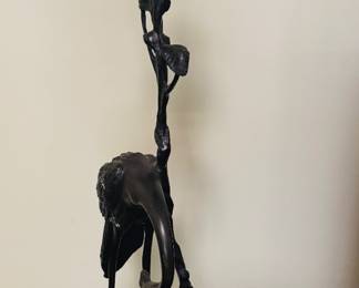 Pair of Crane & Turtle Candlesticks