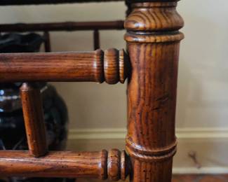 Pair of Faux Bamboo Side Tables