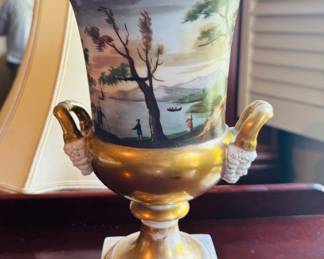Pair of Old Paris Urns