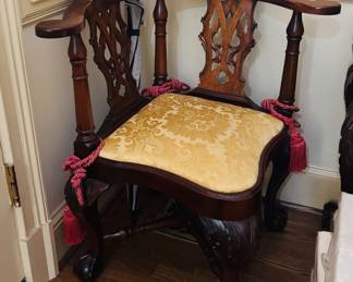 Chippendale Style Corner Chair