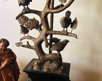 Pair of Birds on Tree Lamps