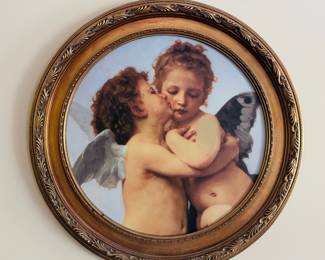 Round Painting of Angels