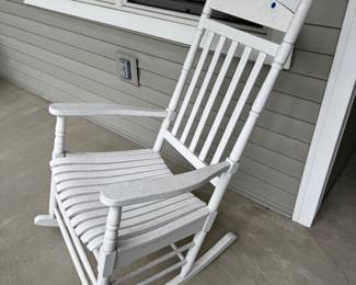 Wooden rocking chair