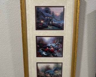 Thomas Kinkade 'Cottage Memories' Triple Print