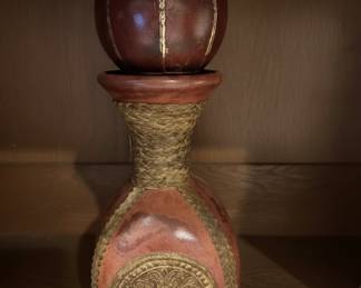 Mid-Century Italian Leather-Wrapped Decanter