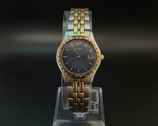 Seiko 7N89-0430 Two-Tone Quartz Watch
