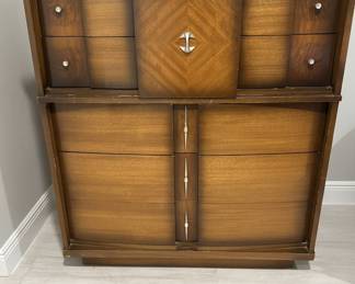 Mid-Century Modern Walnut Bedroom Set
