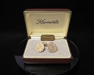 Vintage Krementz 14kt Gold Overlay Cufflinks