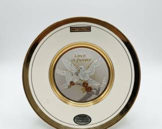 Original Chokin Art 'Love is Forever' Plate