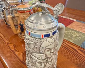1990 Avon Tribute to the American Armed Forces Beer Stein