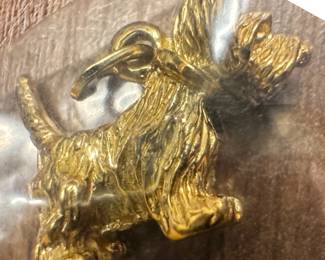Vintage Terrier Dog Charm