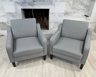 Pair of VINGLI Mid-Century Modern Accent Chairs