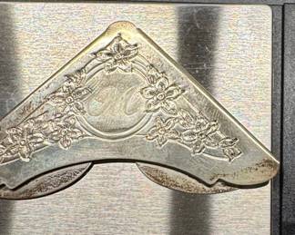 Vintage Gorham Sterling Silver Floral Corner Bookmark
