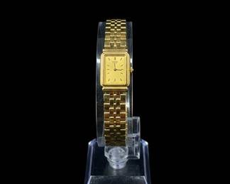 Vintage Seiko 1F20-5B80 Women's Gold-Tone Quartz Watch