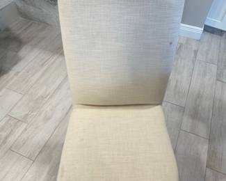 Solid Wood Dining Table and 6 Upholstered Chairs