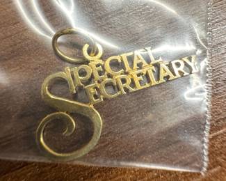 14K Yellow Gold 'Special Secretary' Charm