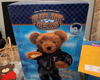 1999 Blue Sky Bears Elvis Presley Animated Dancing Teddy Bear