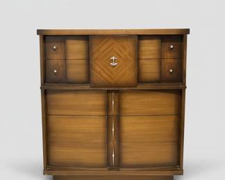 Mid-Century Modern Walnut Bedroom Set