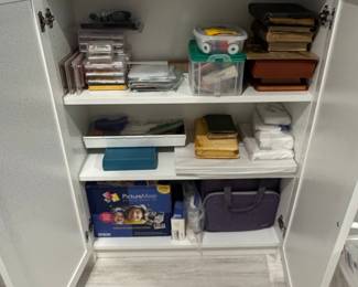 IKEA White Storage Cabinet with Shelving