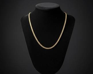 14K Gold Rope Chain Necklace, 0.76 Grams
