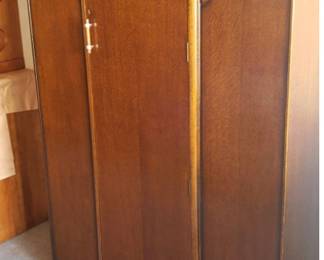 Antique English Oak Gentleman’s Wardrobe