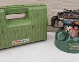 Vintage Coleman All 90 Single Burner Camp Stove with Case