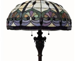 Tiffany Styled Stained Glass Floor Lamp