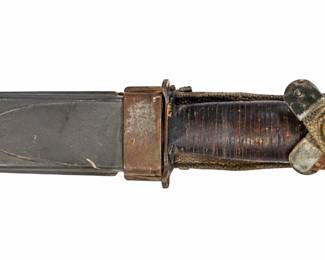 WWII USN MK1 Mark 1 Fighting Knife With Sheath