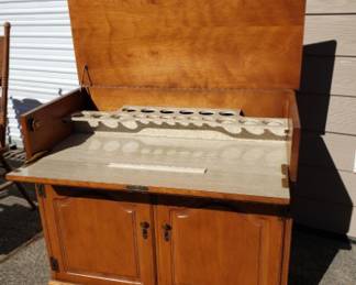 Mid-Century Wooden Home Bar Cabinet