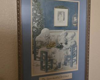WALL ART BLUE