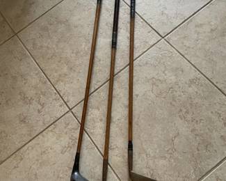 ANTIQUE/VINTAGE GOLF CLUBS 3 EACH