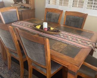 KITCHEN TABLE WITH 6 CHAIRS