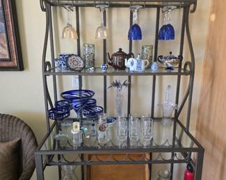 METAL ETAGERE/MISC GLASS