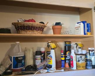 VARIOUS CLEANING SUPPLIES ETC