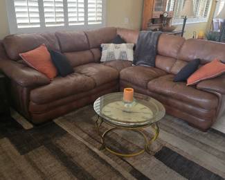 LEATHER SECTIONAL FLEXSTEEL