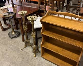 Gothic church candleholders