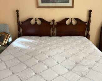 King bed frame and Mattress/Springs set
