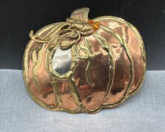 Denise Brown Copper Fall Brooch