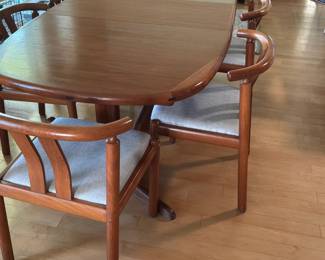 MCM Teak Dining Table and 6 Chairs