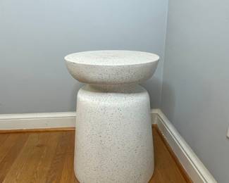 Faux Terrazzo Hourglass Side Table
